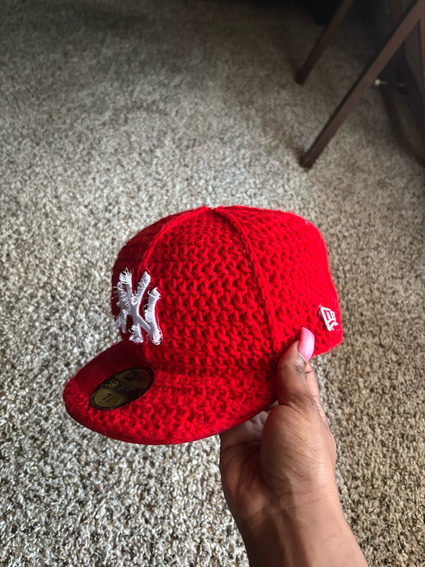 Crochet Fitted Cap