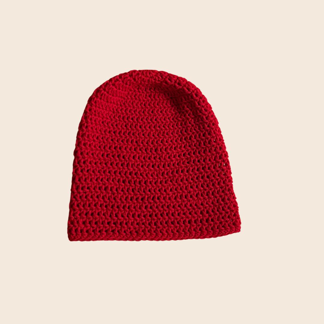 Red Slouch Beanie