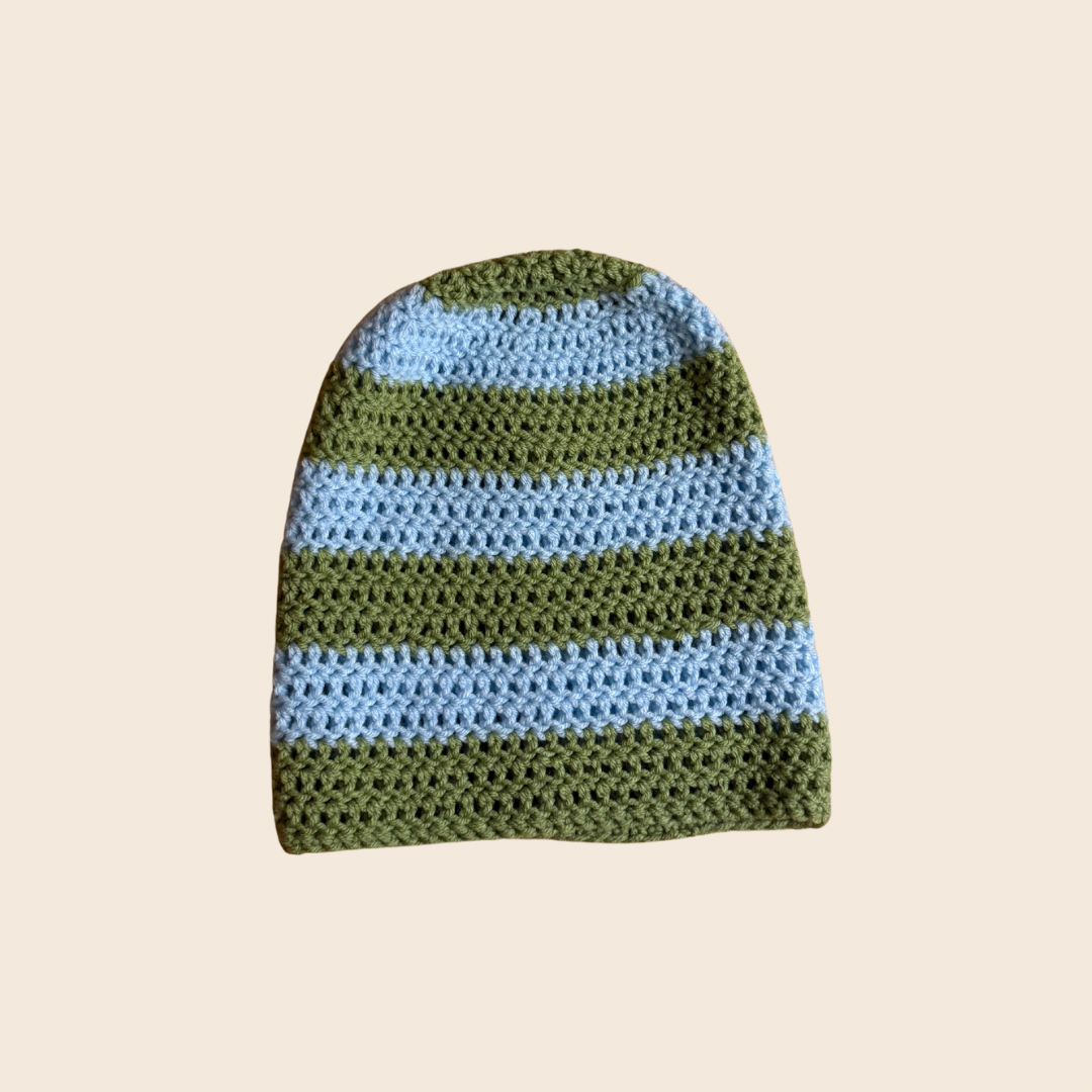 Striped Slouch Beanie